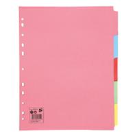 5STAR EXWIDE 5-PART SUBJECT DIVIDER PK10