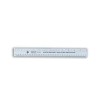 5 Star Office Ruler Plastic Shatter-resistant Metric and Imperial Markings 300mm Blue Tint [Pack 10]