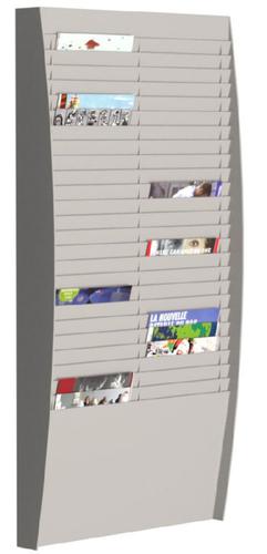 Literature Holders Fast Paper Document Control Panel/Literature Holder 2 x 25 Compartment A4 Grey