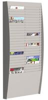Fast Paper Document Control Panel/Literature Holder 2 x 25 Compartment A4 Grey - FV22502
