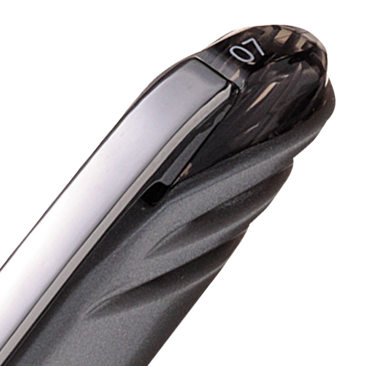Pentel Energel Plus Gel Rollerball Pen 0.7mm Tip 0.35mm Line Black (Pack 12)
