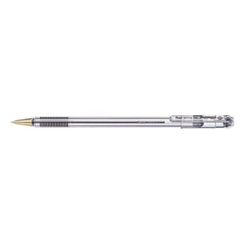 Pentel+Superb+Ballpoint+Pen+1.0mm+Tip+0.5mm+Line+Black+%28Pack+12%29+BK77M-A