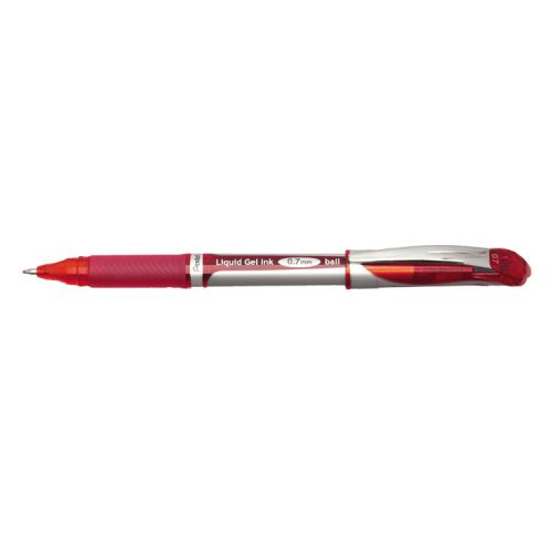 Pentel+Energel+XM+Gel+Rollerball+Pen+0.7mm+Tip+0.35mm+Line+Red+%28Pack+12%29+-+BL57-BO