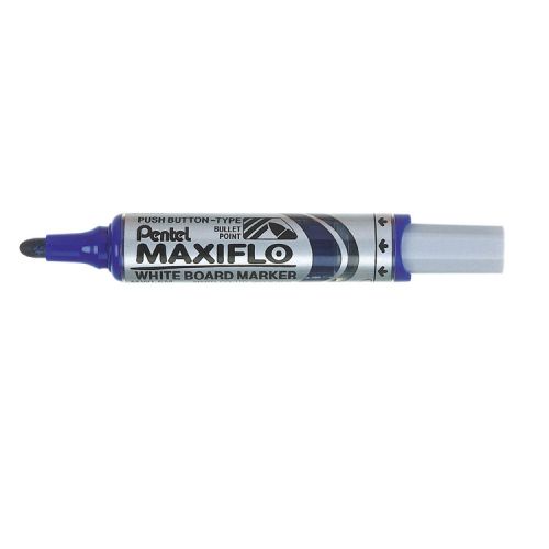 Pentel Whiteboard Marker Bullet Tip Blue PK12