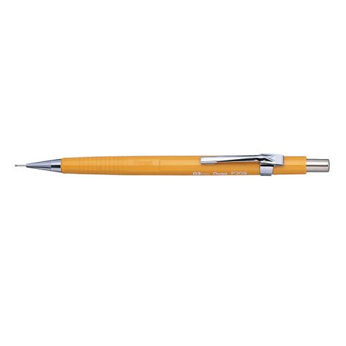 Mechanical Pencils Pentel P209 Mechanical Pencil HB 0.9mm Lead Yellow Barrel (Pack 12)