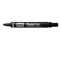 Pentel N60 Permanent Marker Chisel Tip Black (Pack of 12) N60-A