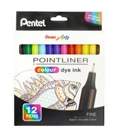 POINTLINER COLOUR FINELINER 12 PCE