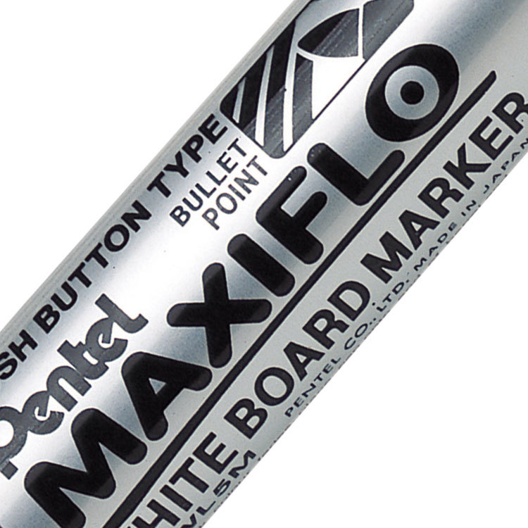 Pentel Whiteboard Marker Bullet Tip 3mm Line Green (Pack 12)