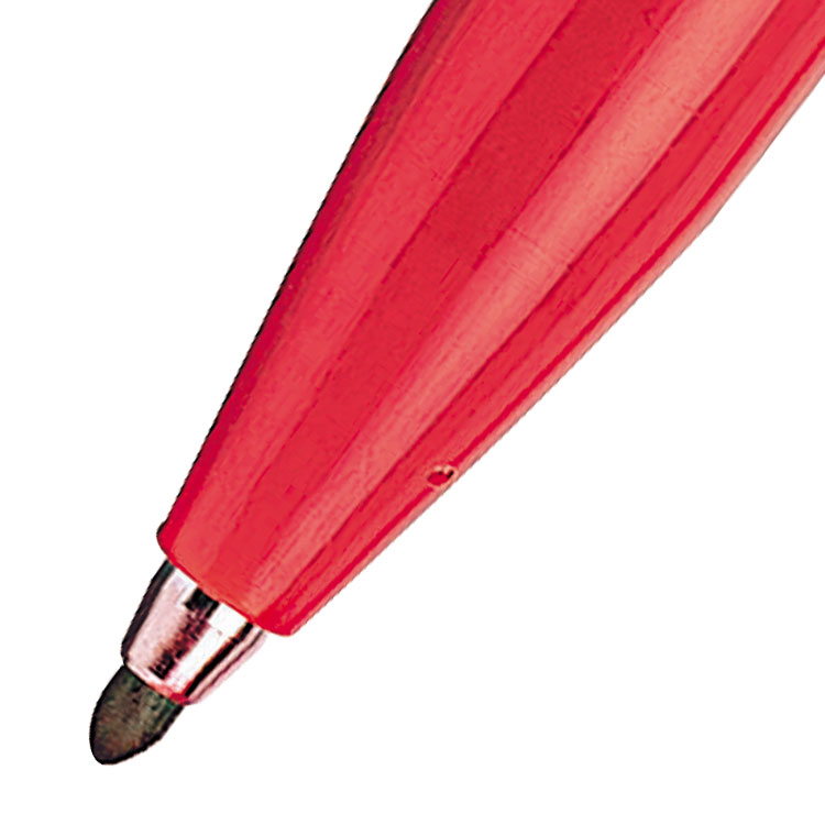 Pentel Original Sign Pen S520 Fibre Tip Pen 2mm Tip 1mm Line Red (Pack 12)