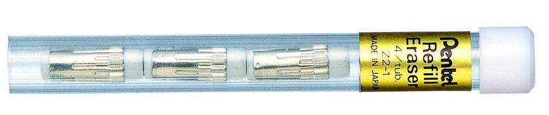 Erasers Pentel Mechanical Pencil Eraser Refill White (Pack 4)