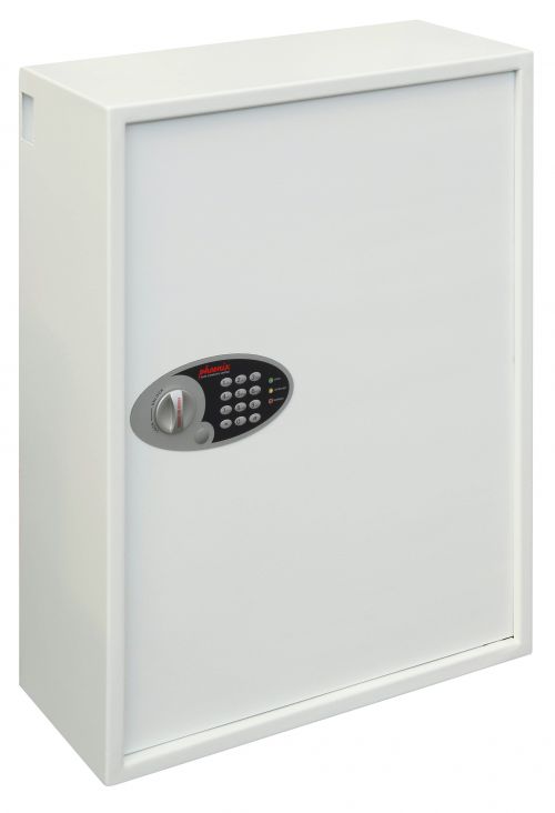 Safes Phoenix Cygnus Key Deposit Safe 500 Hook Electronic Lock White KS0035E