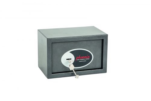 Phoenix Vela Home and Office Size 1 Security Safe Key Lock Graphite Grey SS0801K