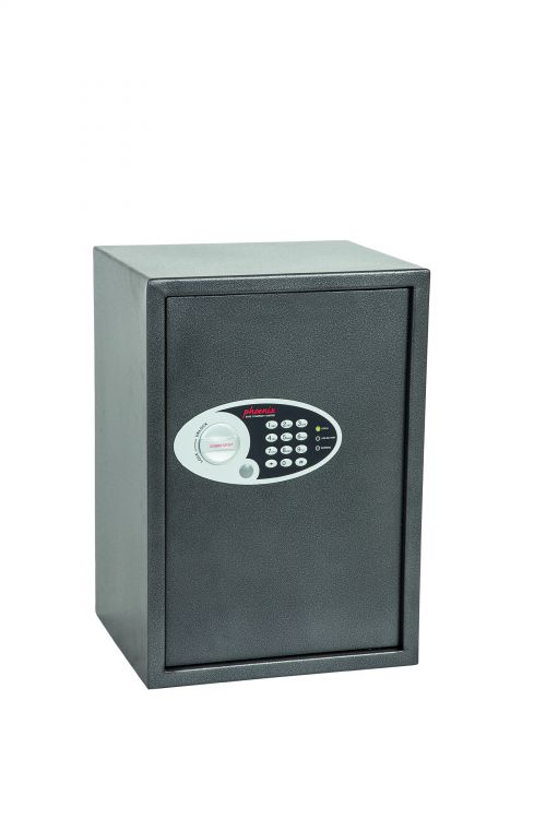 Phoenix Vela Home and Office Size 4 Security Safe Electronic Lock Graphite Grey SS0804E