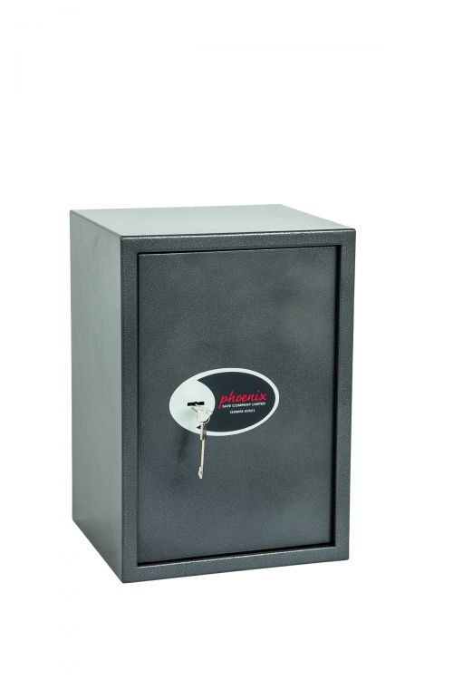 Phoenix Vela Home and Office Size 4 Security Safe Key Lock Graphite Grey SS0804K