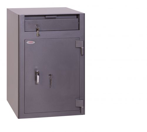 Phoenix Cash Deposit Size 3 Security Safe Key Lock Graphite Grey SS0998KD