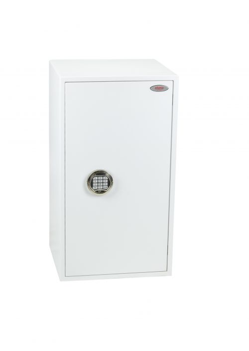 Safes Phoenix Fortress Size 4 S2 Security Safe Electronic Lock White SS1184E