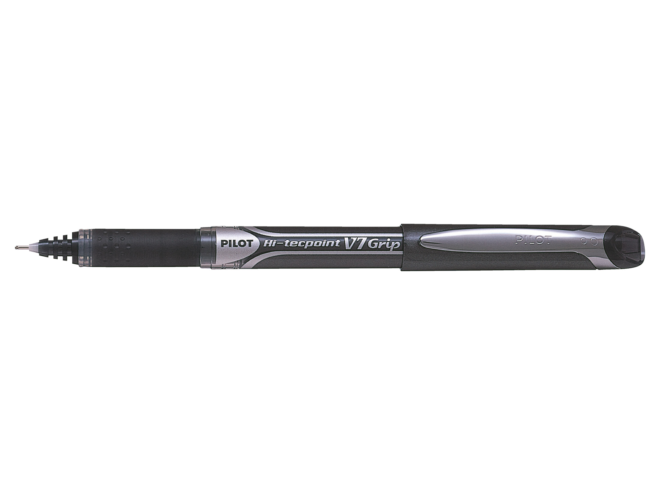 Pilot V7 Grip Hi-Tecpoint Liquid Ink Rollerball Pen 0.7Mm Tip 0.4Mm Line Black P