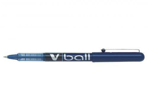Pilot+VBall+Liquid+Ink+Rollerball+Pen+0.5mm+Tip+0.3mm+Line+Blue+%28Pack+12%29+-+4902505085420SA