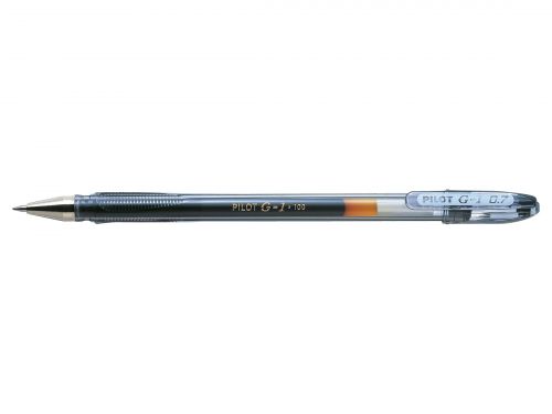 Pilot G-107 Gel Rollerball Pen 0.7mm Tip 0.39mm Line Black (Pack 12) - 1101201