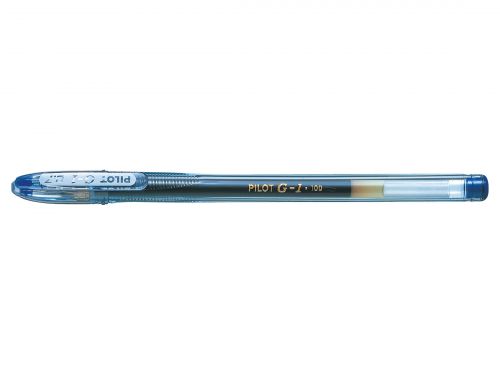 Pilot G-107 Gel Rollerball Pen 0.7mm Tip 0.39mm Line Blue (Pack 12) - 1101203