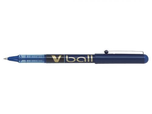 Pilot+V-Ball+VB7+Rollerball+Pen+Medium+0.7mm+Tip+0.4mm+Line+Blue+Ref+BLVB703+%5BPack+12%5D