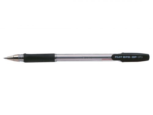 Ball Point Pens Pilot BPS GP Grip Ballpoint Pen 0.7mm Tip 0.27mm Line Black (Pack 12)