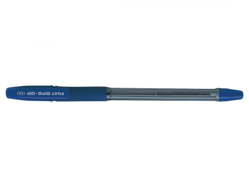 Ball Point Pens Pilot BPS GP Grip Ballpoint Pen 1.0mm Tip 0.31mm Line Blue (Pack 12)