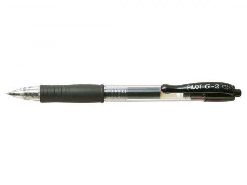 Pilot+G-205+Retractable+Gel+Rollerball+Pen+0.5mm+Tip+0.32mm+Line+Black+%28Pack+12%29+-+40101201