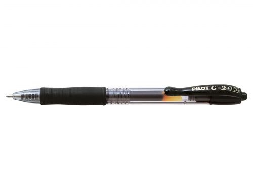 Pilot+G210+Gel+Rollerball+Pen+Rubber+Grip+Retractable+1.0mm+Tip+0.48mm+Line+Black+Ref+043101201+%5BPack+12%5D