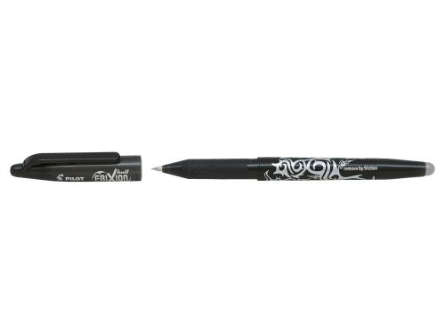 Pilot+FriXion+Rollerball+Pen+Eraser+Rewriter+Medium+0.7mm+Tip+0.35mm+Line+Black+Ref+224101201+%5BPack+12%5D