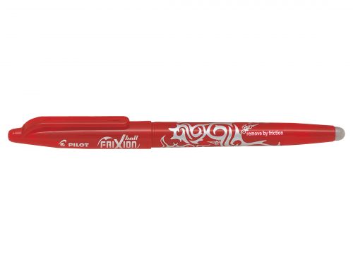 Pilot FriXion Ball Erasable Gel Rollerball Pen 0.7mm Tip 0.35mm Line Red (Pack 12) - 224101202