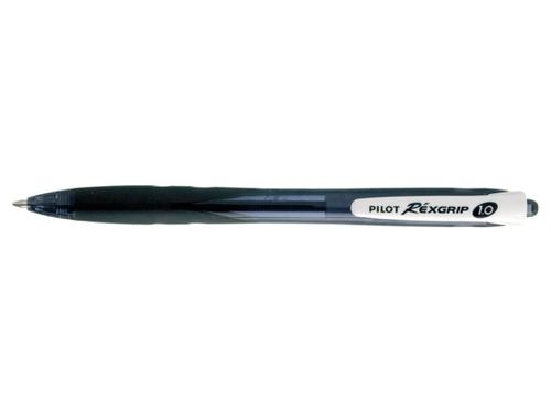Ball Point Pens Pilot Begreen Rexgrip Retractable Ballpoint Pen Recycled 1.0mm Top 0.31mm Line Width Black (Pack 10)