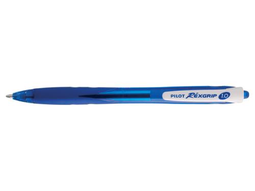 Ball Point Pens Pilot Begreen Rexgrip Retractable Ballpoint Pen Recycled 1.0mm Top 0.31mm Line Width Blue (Pack 10)
