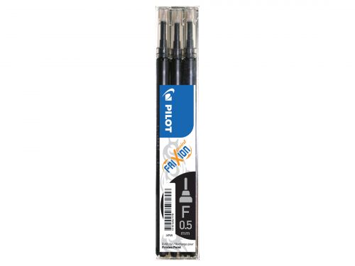 Rollerball Pilot Refill for FriXion Point Pens 0.5mm Tip Black (Pack 3)