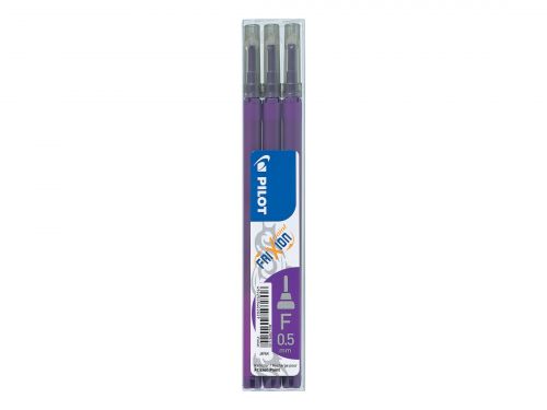 Rollerball Pilot Refill for FriXion Point Pens 0.5mm Tip Violet (Pack 3)