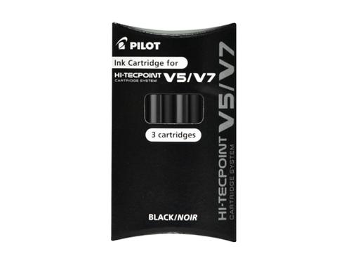 Cartridge Pilot Refill for V5/V7 Eco Cartridge System Black (Pack 3)