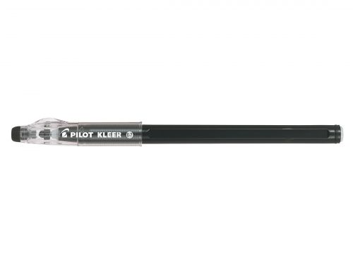 Pilot Kleer Erasable Ballpoint Pen 0.7mm Tip 0.35mm Line Black (Pack 12)
