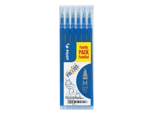 Pilot Refill for FriXion Ball/​Clicker Pens 0.7mm Tip Blue (Pack 6) - 4902505525629