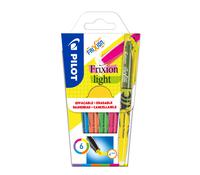 Pilot FriXion Light Erasable Highlighter Pen Chisel Tip 3.8mm Line Assorted Colours (Pack 6) - WLT572565