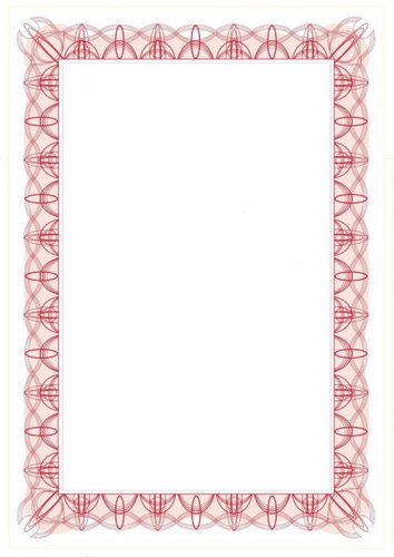 DECADry+Computer+Craft+Certificate+Paper+A4+90gsm%2C+30+Sheets%2C+with+Border-+Red