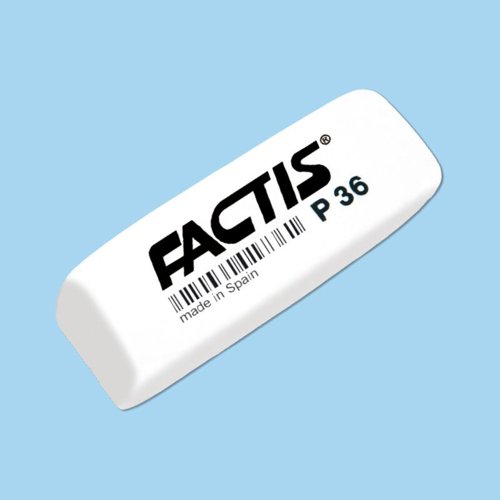 Factis+P36%2C+Large+Wedge+Plastic+Eraser+Pk36