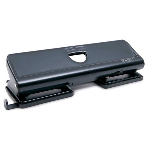 Rapesco+4-Hole+20+sheet+Steel+Perforator+with+Paper+Guide%2C+15+Year+Guarantee