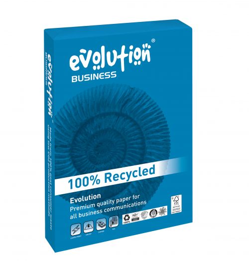 Evolution+Business+Paper+FSC+Recycled+Ream-wrapped+90gsm+A4+White+Ref+EVBU2109+%5B500+Sheets%5D