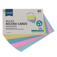 CONCEPT PKT.100 8âX5â RULED RECORD C