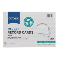 CONCEPT PKT.100 6âX4â RULED RECORD C
