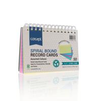 CONCEPT PKT.50 5âX3â SPIRAL BOUND RE