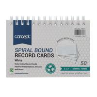 CONCEPT PKT.50 5âX3â SPIRAL BOUND RE