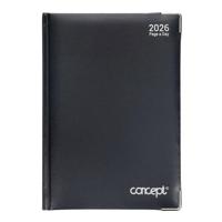 CONCEPT 2026 A5 DIARY PAGE A DAY - BLACK
