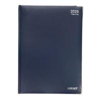 CONCEPT 2026 A4 DIARY PAGE A DAY - NAVY