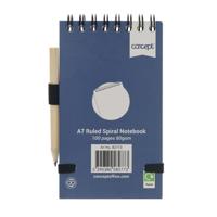CONCEPT A7 100PG SPIRAL POCKET NOTEBOOK